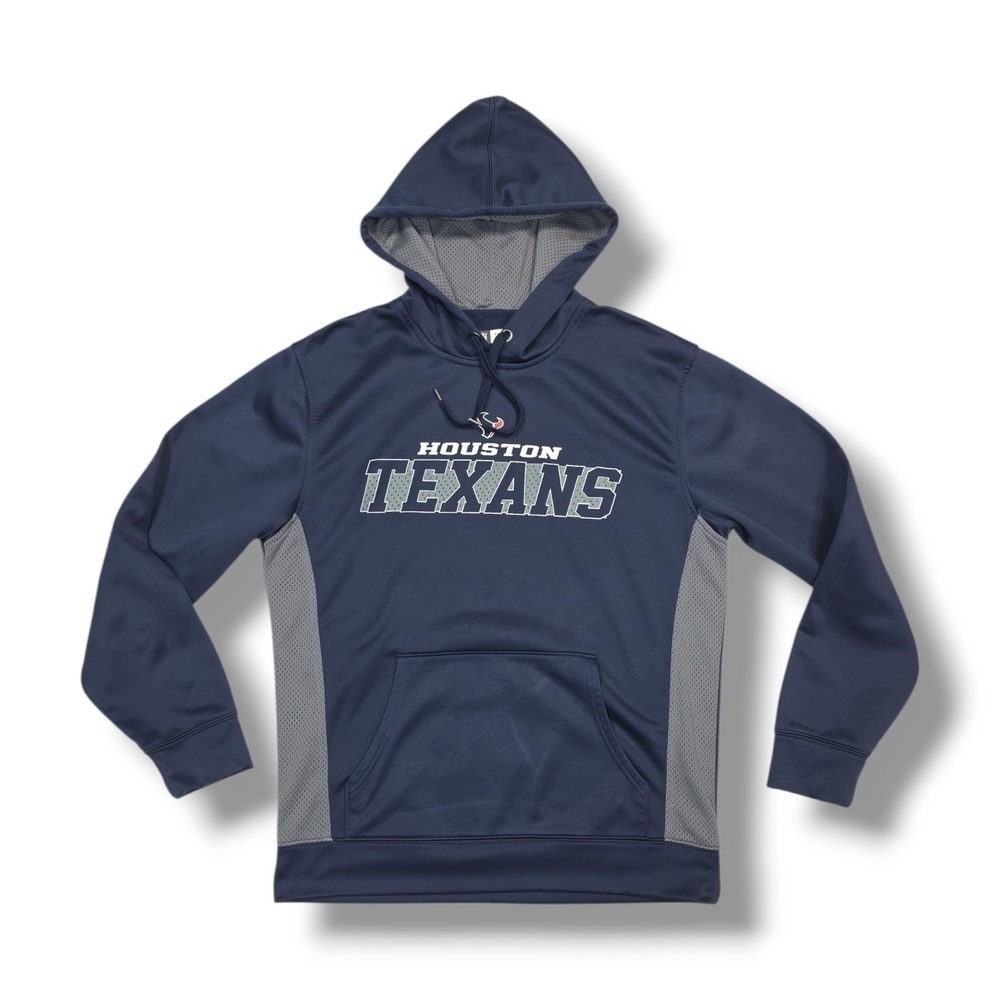 Houston Texans NFL Team Apparel Pullover Hoodie Sweatshirt Navy Blue Men's M